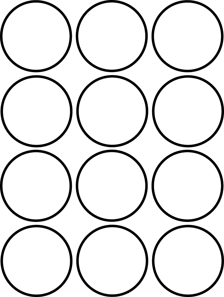 Все четыре круга одного размера диаметр. Трафарет круги. Круг трафарет для вырезания. Круги шаблоны для печати. Раскраска кружочки.